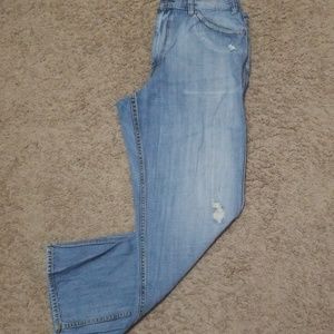 Sean Jean Lightwash Distressed Jeans